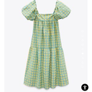ZARA puff sleeve dress. Never Worn Tags still on